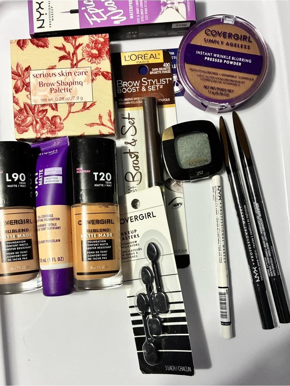New Makeup Bundle Lot — NYX, CoverGirl, L'Oréal, Rimmel (12 Items)